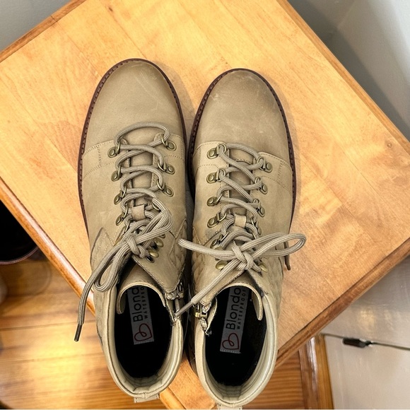 BLONDO TAN/BEIGE QUILTED WATERPROOF LACE-UP HIKING BOOT SZ 11 - Picture 6 of 6